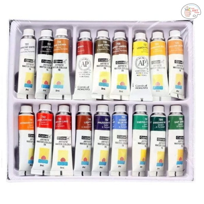 Camel Artist’s Water Color – 9ml Tubes, 18 SHADES - Image 2