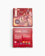 Camel Artist Acrylic Colour- Assorted pack of 12 shades in 40 ml with FREE GEL & RETARDER Medium - Image 2