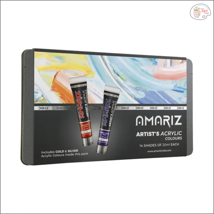 DOMS AMARIZ ARTIST'S ACRYLIC COLOUR SET 0F 14 20ML - Image 9