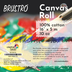 Brustro Cotton Canvas Rolls 786 16" X 5 mtr - Image 2