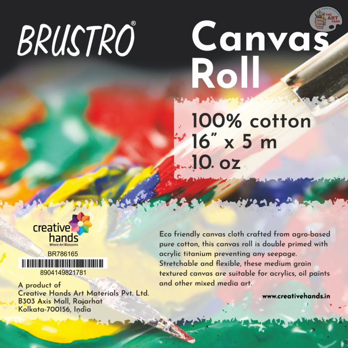 Brustro Cotton Canvas Rolls 786 16" X 5 mtr - Image 2