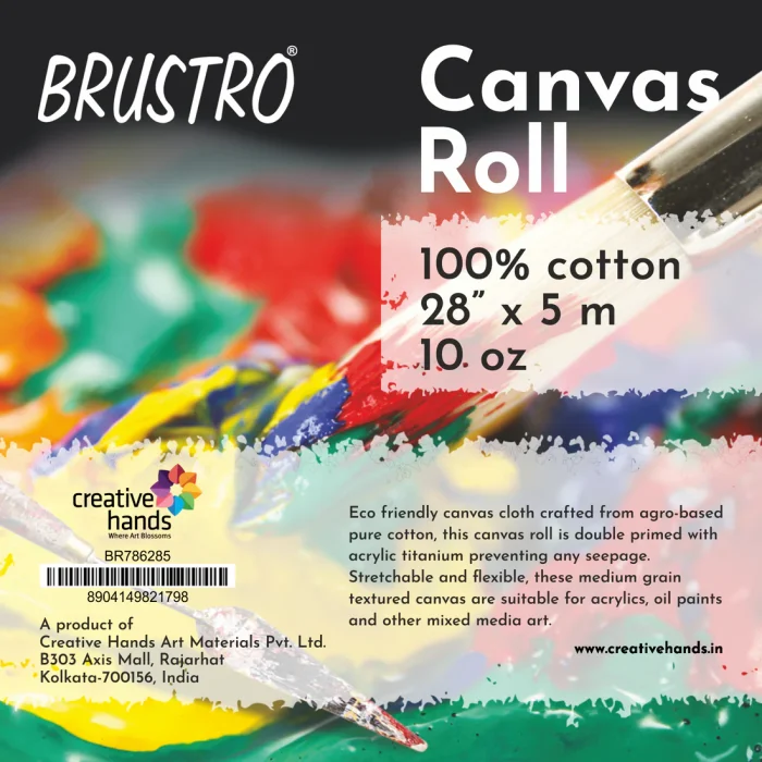 Brustro Cotton Canvas Rolls 786 28" X 5 mtr - Image 2