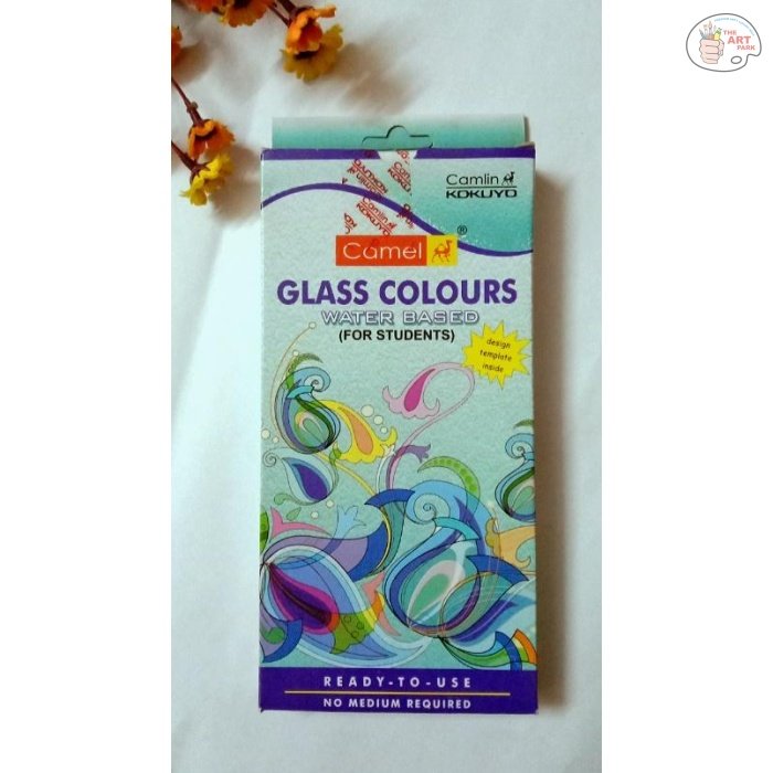 Camel Glass colors/Camel Water Based Glass Color - 10ml Each, 6 Shades - Image 2