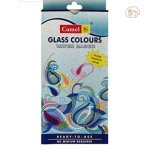 Camel Glass colors/Camel Water Based Glass Color - 10ml Each, 6 Shades