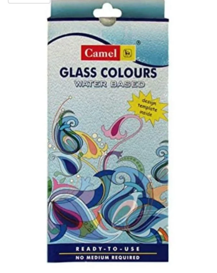 IMG-20200827-WA0080_1024x1024@2x Camel Glass colors/Camel Water Based Glass Color - 10ml Each, 6 Shades - Image 1