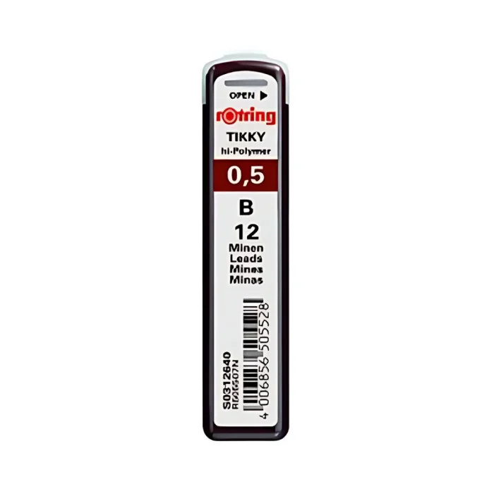 ROTRING, Leads - Hi Polymer Tikky 0.5 B GRADE - Image 1