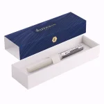 Waterman Allure Deluxe White CHROME TRIM (F) Fountain Pen - Image 5