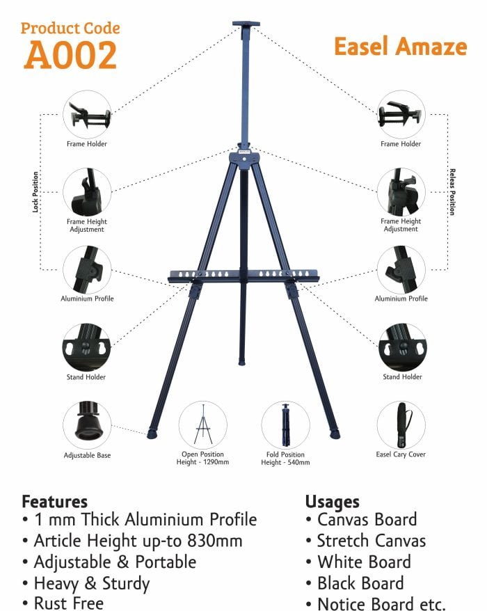 KHYATI A002 EASEL Aluminium MATERIAL - Image 3