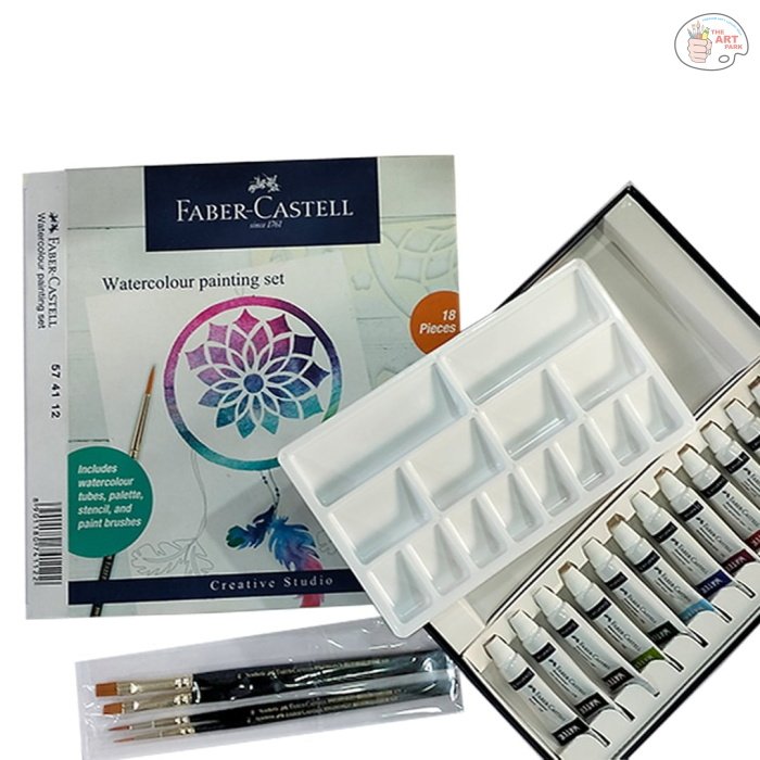 Faber-Castell Creative Studio Watercolor Painting Set OF 18 - Image 2