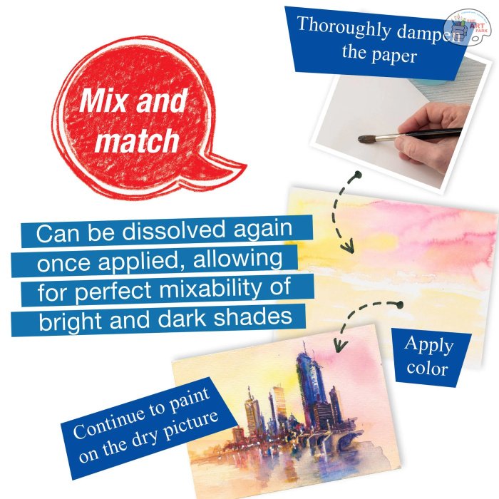 FABER CASTELL WATER COLOUR 12N X 9ML - Image 8