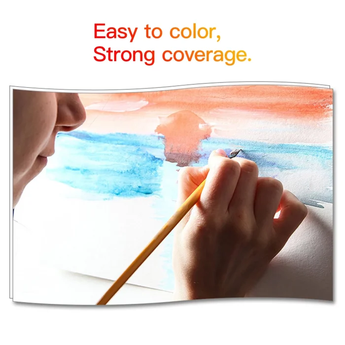 H&B 30 Colors Acrylic Paint Set, 2oz/60ml Bottles, Art Supply Set for Artists, on Painting Canvas Wood Ceramic Fabric - Image 7