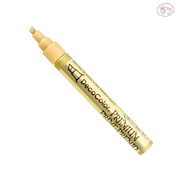 Marvy Uchida DecoColor Premium Paint Marker FINE TIP  Single Marker Color GOLD - Image 2