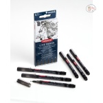 DERWENT LINE MARKER BLACK SET OF 6 - Image 3