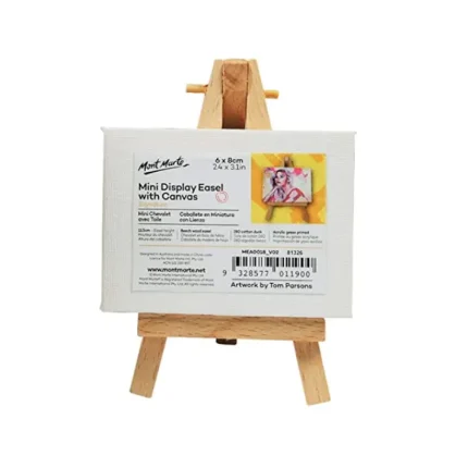MONT MARTE MINI Display Easel with Canvas 6x8cm (2.4INX3.1IN)