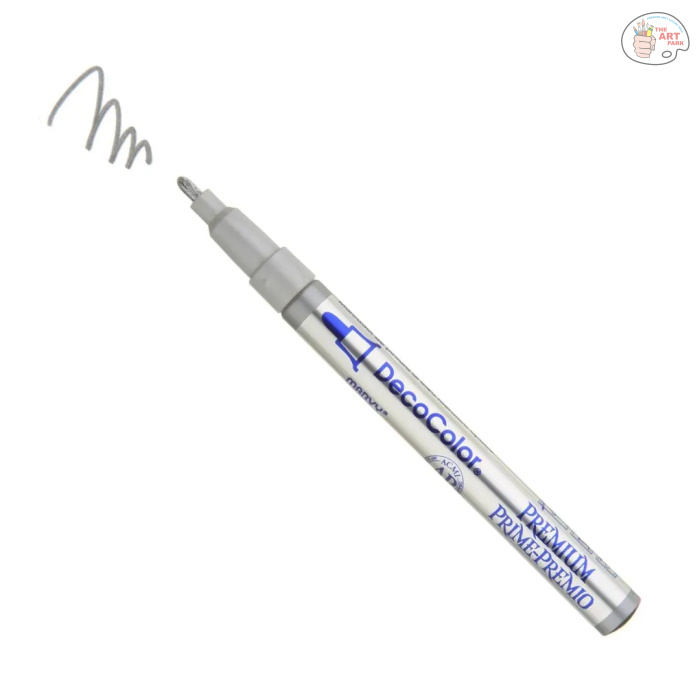 DECOCOLOR®-PREMIUM-FINE-TIP-SILVER DECOCOLOR® PREMIUM FINE TIP – SILVER - Image 1