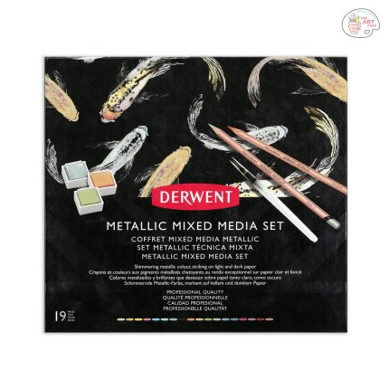 Derwent Metallic Mixed Media Set OF 19