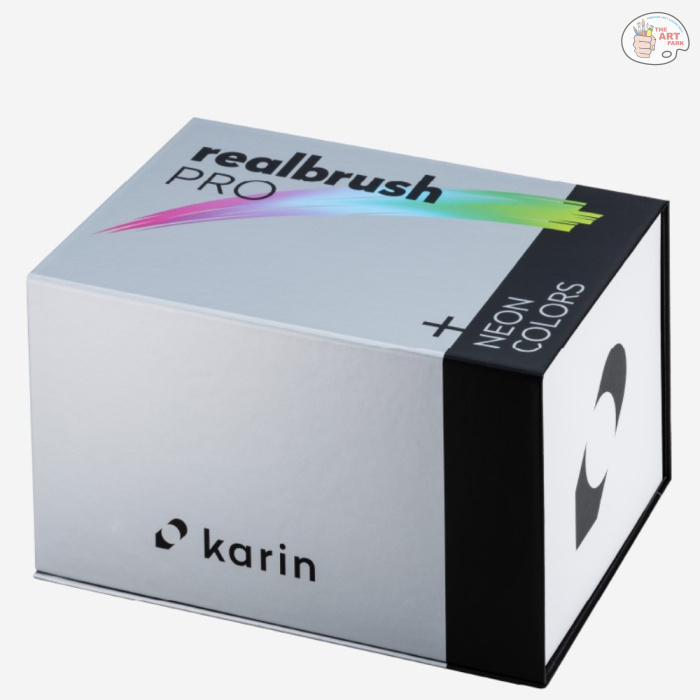 Karin Mega Box Plus – 72 Colours + 3 Blenders, Brush Marker Pro – Water-Based Brushpens Suitable for Painting, Drawing and Handlettering, Multi-Colour, Neon Colours Included - Image 3