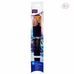 DERWENT ACADEMY TAKLON PAINT BRUSHES LONG HANDLE PACK 6 - Image 5