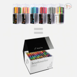 Karin Mega Box Plus – 72 Colours + 3 Blenders, Brush Marker Pro – Water-Based Brushpens Suitable for Painting, Drawing and Handlettering, Multi-Colour, Neon Colours Included - Image 4