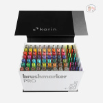 Karin Mega Box Plus – 72 Colours + 3 Blenders, Brush Marker Pro – Water-Based Brushpens Suitable for Painting, Drawing and Handlettering, Multi-Colour, Neon Colours Included - Image 5