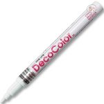 Marvy Uchida Decocolor Opaque WHITE Paint marker Fine Line
