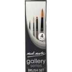 Mont Marte Gallery Series Brush Set Acrylic 4pc