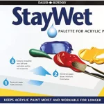 Daler-Rowney StayWet Large Palette FOR ACRYLIC PAINTING