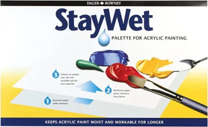 Daler-Rowney StayWet Large Palette FOR ACRYLIC PAINTING