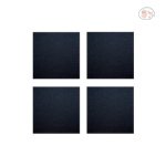 MONALISHA BLACK TRIPLE PRIMED CANVAS BOARD SET OF 4 6"X6"