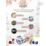 DOMS ACRYLIC COLOUR 12 SHADES AND 2 BRUSHES FREE - Image 2