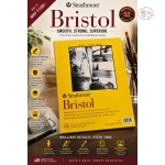 Strathmore 300 Series Bristol Paper Pad, Smooth, Tape Bound, 11X14 Inches, 20 Sheets (100Lb/270G) - Artist Paper For Adults And Students - Markers, PEN 342-11