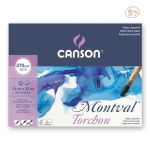Canson Montval Torcbon Glued Pad Snowy Grain 24 x 32cm 270gsm 12 sheets