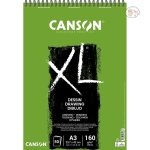 Canson XL Dessin - Drawing & Sketching Paper - 160 GSM A3 (29.7x 42 cm or 11.7 x 16.5'') - Album of 50 Light Grain Sheets