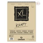 Canson XL Kraft Paper - 90 GSM A3 (29.7x 42 cm or 11.7 x 16.5'') - Laid Texture Pad of 60 Sheets