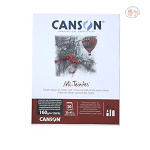 Canson Mi-Teintes 160 GSM Honeycomb Grain 32 x 41 CM Drawing & Pastel Paper Glued Pad (20 Sheets, Brown Tones)