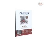 Canson Mi-Teintes 160 GSM Honeycomb Grain 24 x 32 CM Drawing & Pastel Paper Glued Pad (20 Sheets, Black) - Image 2
