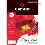 Canson Fine Arts Folder A3 Natural White Canvas Grain 290 GSM Figueras Drawing Paper (6 Sheets)