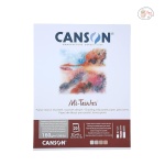 Canson Mi-Teintes 160 GSM Honeycomb Grain 32 x 41 CM Drawing & Pastel Paper Glued Pad (20 Sheets, Grey Tones)