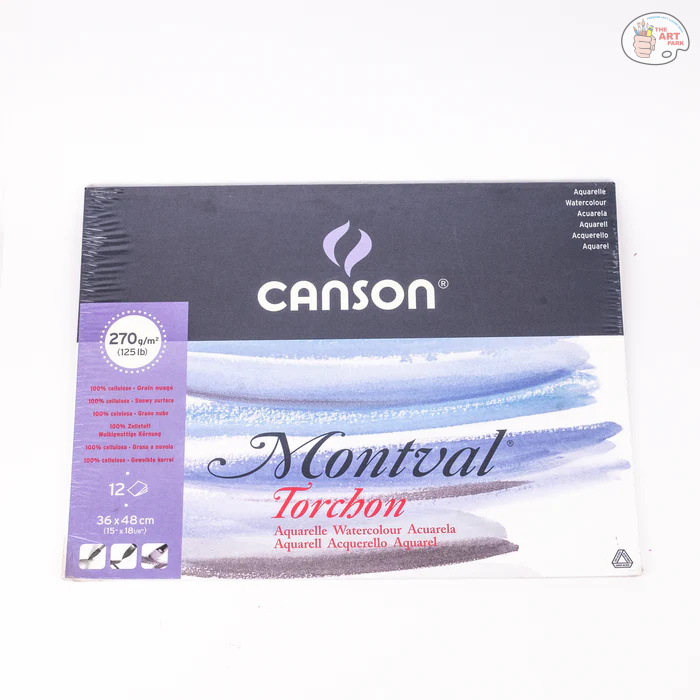 A27I4778_9149c140-85b3-4ccf-a913-a062a3e1a9a6_700x700 CANSON MONTVAL 270 GSM PAD OF 12 ROUGH / SNOWY GRAIN SHEETS - 36 X 48 CM - Image 1