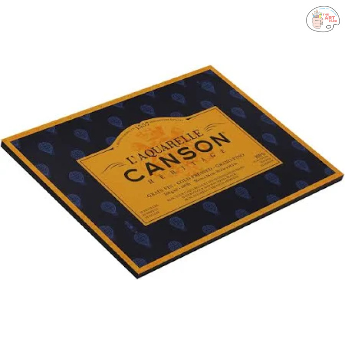 Canson Heritage Cotton 300 GSM Cold Pressed 23cm x 31cm Paper Block White 20 Sheets - Image 2