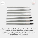 Stationerie Squirrel Synthetic Round Set of 7 - Image 2