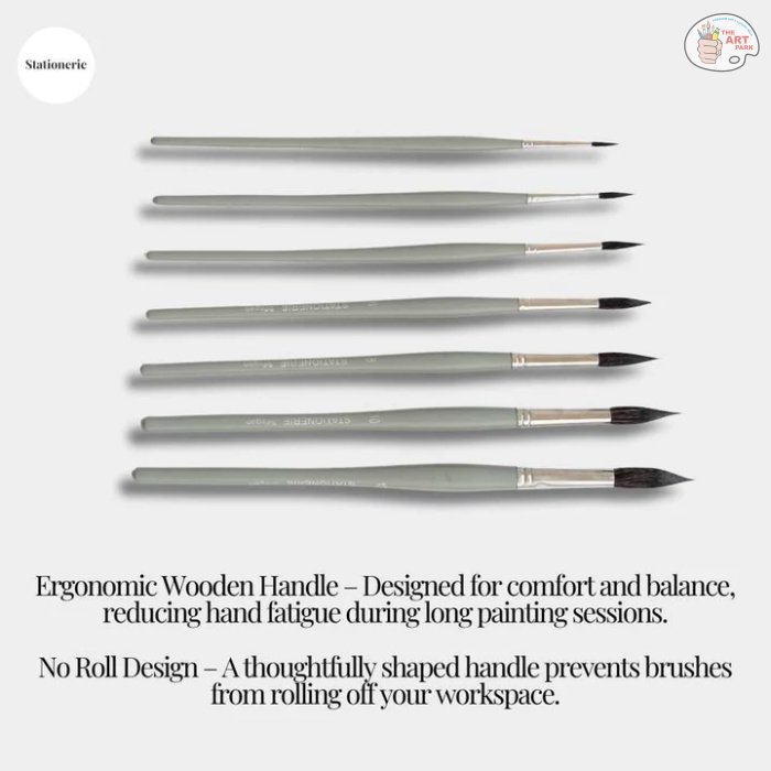 Stationerie Squirrel Synthetic Round Set of 7 - Image 2