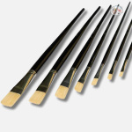 Stationerie LH Flat Chungking Hog Brush Set Of 8 - Image 4