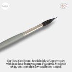 Stationerie Squirrel Synthetic Round Set of 7 - Image 6