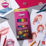 MASTER ART Premium Grade Coloured Pencils 12 - Image 2