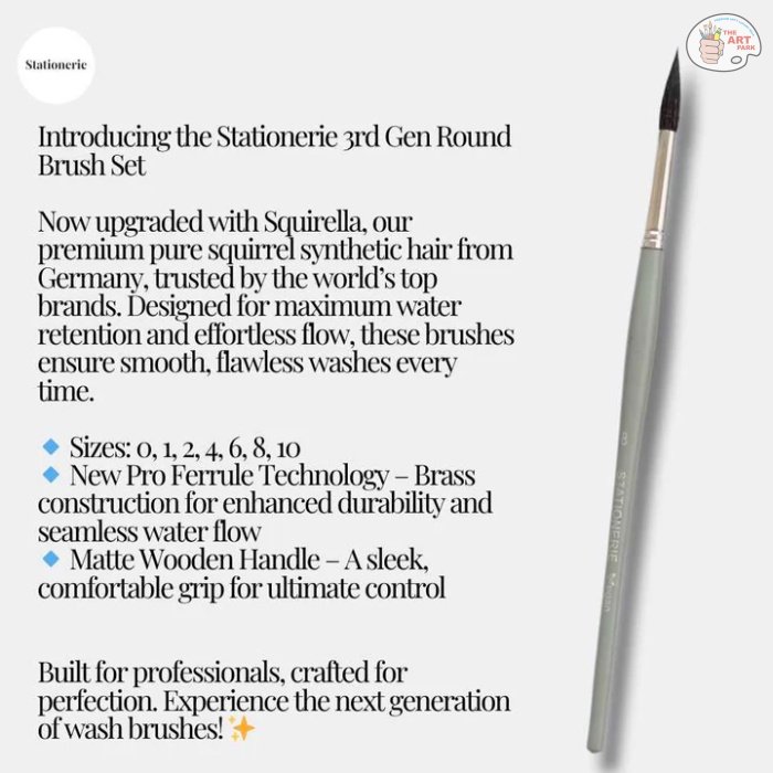 Stationerie Squirrel Synthetic Round Set of 7 - Image 3