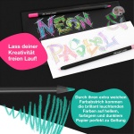 Faber-Castell Black Edition Colored Pencils - 12 Count, Black Wood and Super Soft Core Lead, Professional Quality Colored Pencils for Adult Coloring, Artists and Beginners - Image 5