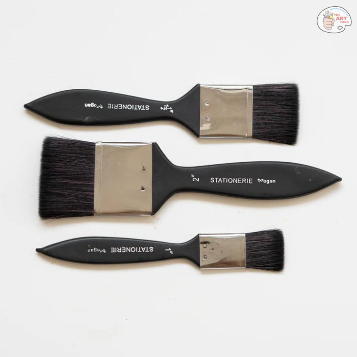 Stationerie Wash Inch Brush Set of 3 Squirrel Synthetic - Image 4