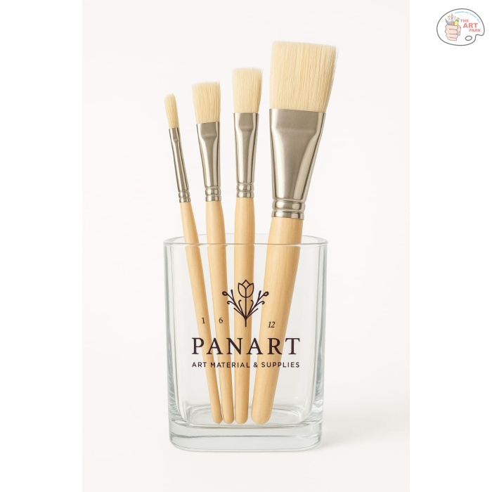 Panart Professional Short Flat Interlocked Brush Set – 6 pcs - Image 3