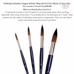Stationerie Aquapro Kolinsky Vegan Mops Set Of 4 - Image 4